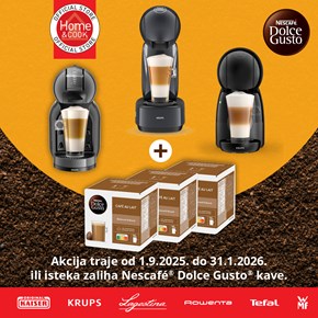 Poklon kava uz svaki Dolce Gusto uređaj u Home and Cook